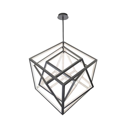 Dweled Atlas 30in LED Articulating Chandelier in 3500K Black PD-510
